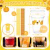 100 Set Fall Pumpkin Disposable Plastic Cups with Lids and Straws 12 oz Pumpkin Acorn Plastic Party Cups Transparent Cold Beverage Drinking Cups for Autumn Thanksgiving Party Supplies(Orange) view 2