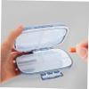 minkissy 2pcs Portable Storage Case for Tablets Multi-Grid Travel Organizer for Daily Use Compartment Design Convenient Medicine Holder Compact Travel view 2