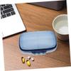 minkissy 2pcs Portable Storage Case for Tablets Multi-Grid Travel Organizer for Daily Use Compartment Design Convenient Medicine Holder Compact Travel view 3