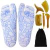 GreatCase Reflexology Socks with Beginner Acupoint Massage Tools Set of 5 - Foot Pain Relief Remedy for Foot Massage Rod for Women and Men Tired Relieve view 1