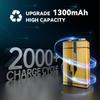 8 Pack 9V Rechargeable Batteries USB Rechargeable, 1300mAh Long Lasting Lithium Batteries, USB-C Recharge with 4 in 1 Charging Cable for Smoke Alarms Detectors, Microphones, Alarms, Electric Guitar view 2