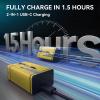 8 Pack 9V Rechargeable Batteries USB Rechargeable, 1300mAh Long Lasting Lithium Batteries, USB-C Recharge with 4 in 1 Charging Cable for Smoke Alarms Detectors, Microphones, Alarms, Electric Guitar view 3