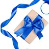 1 1/2 Inch Blue Satin Ribbon,50 Yards Blue Ribbon Solid Fabric Ribbon for Gift Wrapping Floral Bouquets Wedding Home Party Decoration view 3