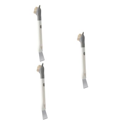 FOMIYES 3pcs Gas Stove Cleaner Brush Multi-Function Scrubbing Brush for Efficient Kitchen Cleaning for Stubborn Stains and Crevices Versatile Use in Home Restaurant