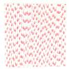 100 pcs Paw Print Paper Straws, Hot Pink Animal Dog Cat Kitty Puppy Doggy Party Drinking Straws, Cute Fun Kawaii Kids Girl Baby Shower Birthday Biodegradable Decorative Cake Pop Sticks (Pink Paw) view 2