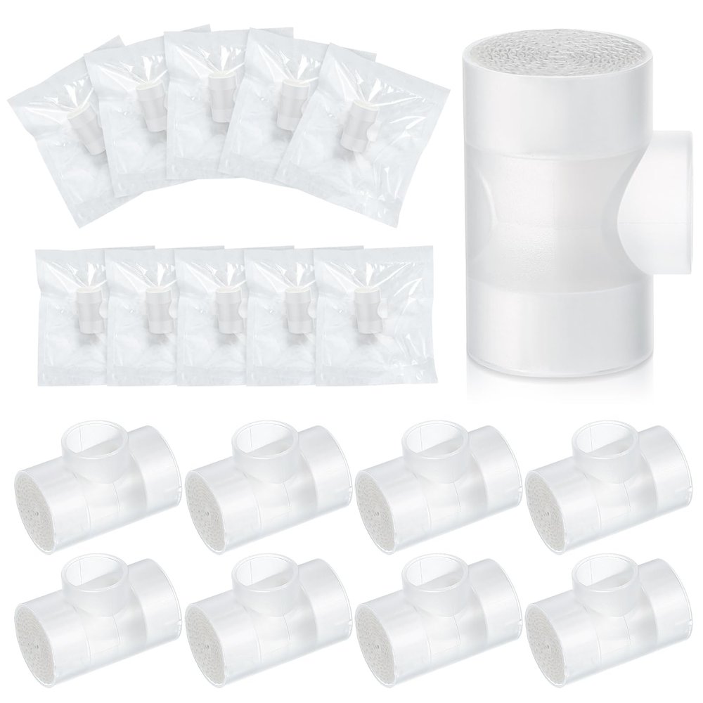 Threlaco 50 Pcs Tracheostomy HME Heat Moisture Exchanger Individually Package Tracheotomy Humidifier Tracheostomy Supplies