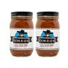 Don-E-G's "More Please" Just Plain Hot Salsa - Authentic Irresistible Homemade Taste, Made with a Secret Family Recipe, Made in Arkansas, 16 oz (2 Pack) view 1
