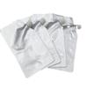 100 Pack Silver Spouted Drink Pouch 4.5" x 8" x 2.75" Flat Bag | Foil Heat Sealable,Spouted Pouch Bag | Drinks | Adult Beverages | No Zipper | Impulse Sealable Color: Silver view 1