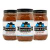 Don-E-G's Salsa Variety Pack: Original, Just Plain Hot, and S-To-The-Picy - Spicy Tomato Salsas - Mild to Hot Range view 1