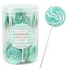Aqua Light Blue Lollipops, 24 Pack, Blue Suckers, Blue Lollipops Individually Wrapped, Lollipop Suckers Bulk, The Hampton Popcorn & Candy Company view 1