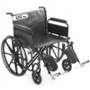 22" Heavy Duty Bariatric Wheelchair for Adults 300 + lbs - Removable Desk Arms and Elevated Leg Rests - Adjustable Height view 1