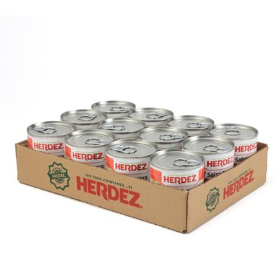HERDEZ Salsa Casera, Hot, 7 oz Can (12 Pack) - Authentic Mexican Homestyle Salsa, Perfect for Tacos, Chips & Dips
