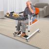 BDTTUG Mobile Commode Chair, Shower Chair Commode Chair with Wheels Adjustable Height (Hydraulic Pump) Portable Commode... view 3