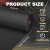 PATIKIL Wrapping Paper, 20"x2000"(160') Bulletin Board Paper Roll Kraft Paper Roll Construction 80GSM for Shipping Packing Gift Wrapping Craft Flower Bouquet Christmas, Black view 2