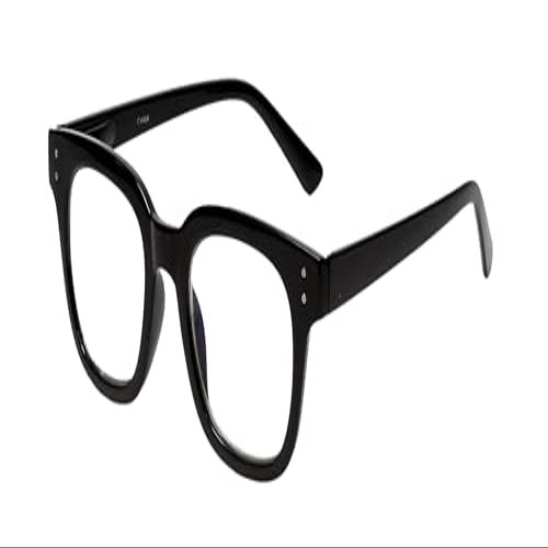 Calabria R785 Pantho Blue Light Reading Glasses +2.75 Black Men Women Trendy Single Power Computer Readers Chic Spring Hinge