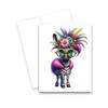 Aria Rae Design Fancy Zebras Note Cards, Set of 12, funny animal notecards, Funny greeting cards, Assorted Cards with Envelopes All Occasion, Blank Inside, zebra gifts for women view 3