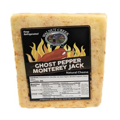 NineLife Basics Walnut Creek Foods Ghost Pepper Monterey Jack 3.5lb (Whole Block)