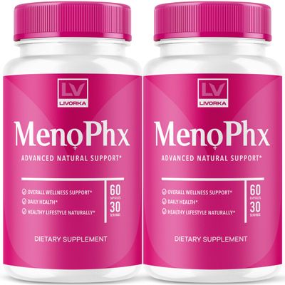 LIVORKA (2 Pack) MenoPhx, MenoPhx, MenoPhx Capsule, MenoPhx Detox, Meno PHX, PHX Meno, MenoPhnx (120 Capsules)