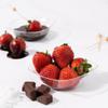 EcoQuality 6 oz Clear Plastic Square Bowls with Gold Rim - Disposable Plastic Soup Bowls, Heavy Duty Plastic Salad Bowls, Dessert Bowl for Baby Showers, Weddings, Birthday Party (10) view 3