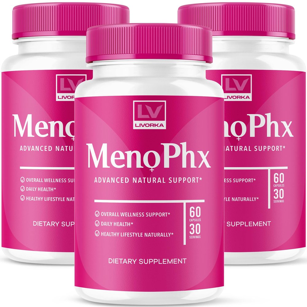 LIVORKA (3 Pack) MenoPhx, MenoPhx, MenoPhx Capsule, MenoPhx Detox, Meno PHX, PHX Meno, MenoPhnx (180 Capsules)