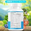 JB Wellness AREDS 2 Eye Vitamin & Mineral Supplement, Contains Lutein, Vitamin C, Zeaxanthin, Zinc & Vitamin Enhance Vision Supplement - 180 Count view 2