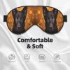 Black German Shepherd Dog Print Eye Covers Soft Eye Masks for Sleeping Cute Sleep Nask Blackout Travel Sleep Blindfold for Men & Women view 3
