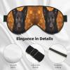 Black German Shepherd Dog Print Eye Covers Soft Eye Masks for Sleeping Cute Sleep Nask Blackout Travel Sleep Blindfold for Men & Women view 4