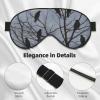 Black Crow Birds Print Eye Covers Soft Eye Masks for Sleeping Cute Sleep Nask Blackout Travel Sleep Blindfold for Men & Women view 4
