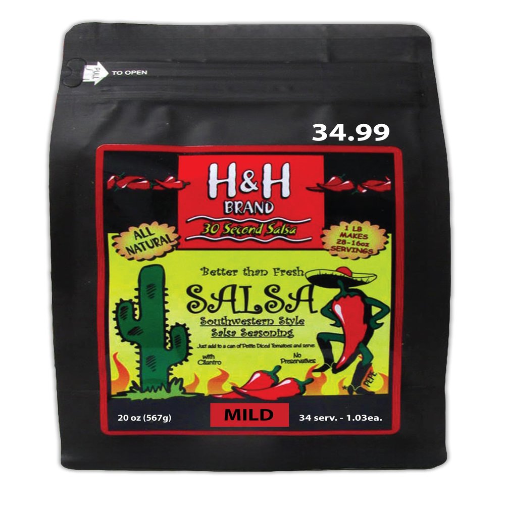 30 Second Salsa Seasoning Mix - Mild, (20-oz. Bag Makes 34, 15-oz. Batches of Salsa, 1.03-Each)