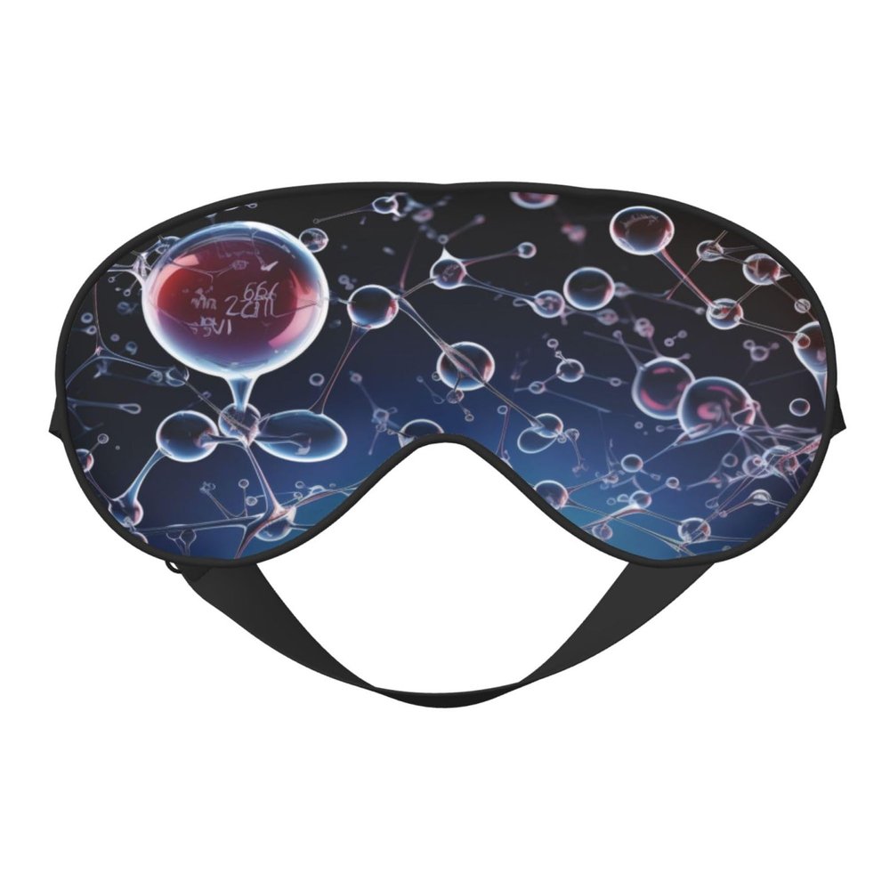 Abstract Science Chemistry Print Eye Covers Soft Eye Masks for Sleeping Cute Sleep Nask Blackout Travel Sleep Blindfold for Men & Women