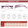 Kerecsen Reading Glasses 5 Pairs Fashion Ladies Readers Spring Hinge with Pattern Print Eyeglasses for Women (Mix Color -9, 1.50) view 2
