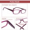 Kerecsen Reading Glasses 5 Pairs Fashion Ladies Readers Spring Hinge with Pattern Print Eyeglasses for Women (Mix Color -9, 1.50) view 3