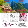 Kerecsen Reading Glasses 5 Pairs Fashion Ladies Readers Spring Hinge with Pattern Print Eyeglasses for Women (Mix Color -9, 1.50) view 4