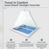 COCOON - Premium - Insect Shield - Ultralight Travel Net - Double view 2