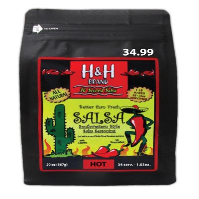 30 Second Salsa Seasoning Mix - Hot, (20-oz. Bag Makes 34, 15-oz. Batches of Salsa, 1.03-Each).