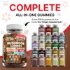 15in1 Mushroom Gummies with Lion's Mane Turkey Tail Cordyceps Reishi Chaga Sweet Toot Maitake Meshima Poria Cocos Shiitake Tremella, Oyster Agaricus Mushrooms for Men and Women Supplement - 2Pack view 2