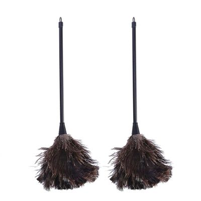 2Pack Feather with Long Handle Brush Dust Household Accessories Feather Brush