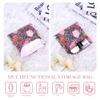 DGAZ Sanitary Napkin Storage Bag, Period Bag for Teen Aged Girls, Portable Period Bag for Panty Liners/Menstrual Cup/Small TamponsMini Makeup Bag for Purse(Blooming Tulips) view 2