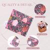 DGAZ Sanitary Napkin Storage Bag, Period Bag for Teen Aged Girls, Portable Period Bag for Panty Liners/Menstrual Cup/Small TamponsMini Makeup Bag for Purse(Blooming Tulips) view 3