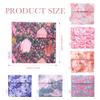 DGAZ Sanitary Napkin Storage Bag, Period Bag for Teen Aged Girls, Portable Period Bag for Panty Liners/Menstrual Cup/Small TamponsMini Makeup Bag for Purse(Blooming Tulips) view 4