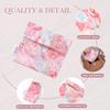 DGAZ Sanitary Napkin Storage Bag, Period Bag for Teen Aged Girls, Portable Period Bag for Panty Liners/Menstrual Cup/Small TamponsMini Makeup Bag for Purse(Blooming) view 3