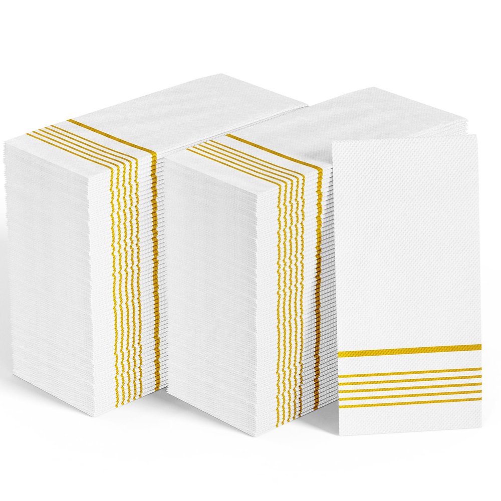 600 Pack Paper Dinner Napkins, Absorbent Paper Napkins, Premium Quality Guest Towels, 2-Ply Disposable Hand Towels for Thanksgiving, Kitchen, Events, Parties or Events