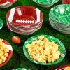 Ziliny 50 Pcs 16 oz Football Paper Bowls Football Party Snack Bowls Supplies for Game Day Hot Cold Soup Salad Dessert Home Cereal Holiday Decoration view 2