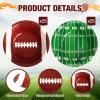 Ziliny 50 Pcs 16 oz Football Paper Bowls Football Party Snack Bowls Supplies for Game Day Hot Cold Soup Salad Dessert Home Cereal Holiday Decoration view 4