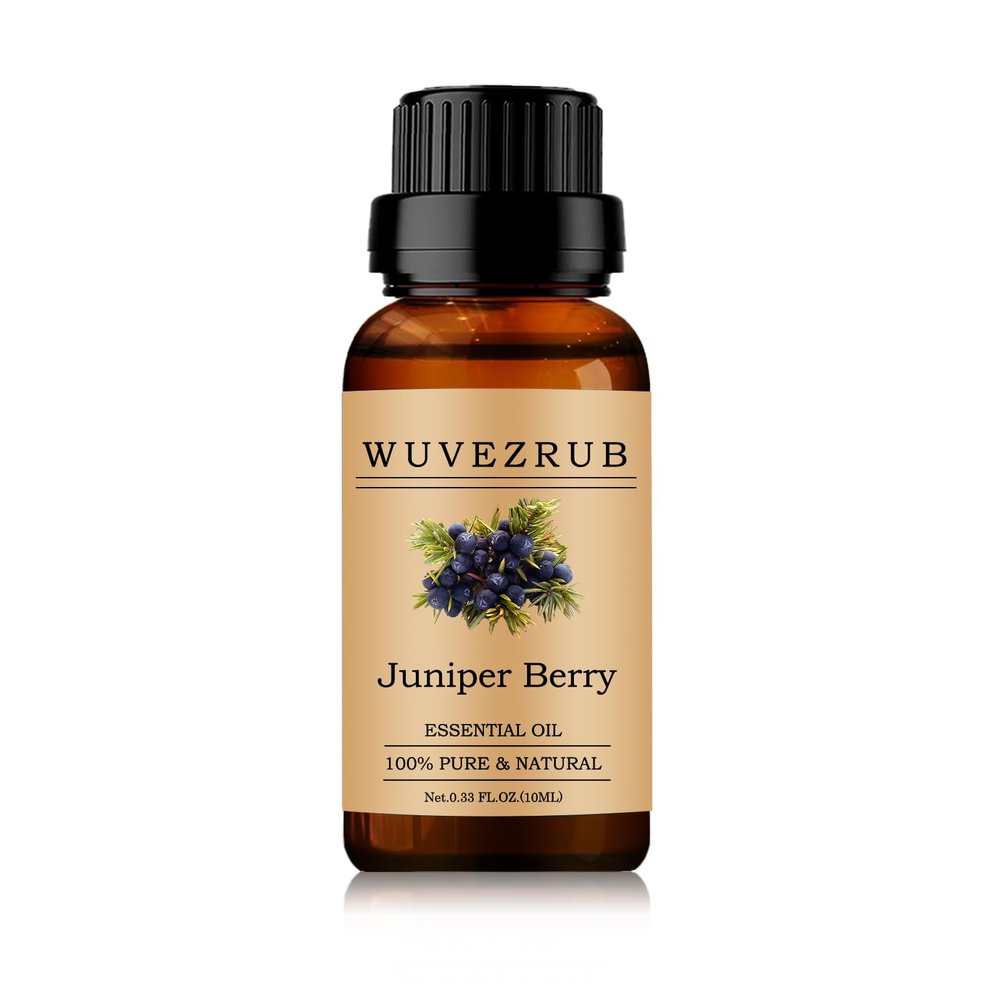 Wuvezrub Juniper Berry Essential Oils 10ML, 100% Pure and Natural Essential Oil for Aromatherapy Diffuser - 0.33 Fl Oz/Juniper Berry