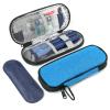 BLK8IGHT Insulin Pen Cooler Travel Case with 2 Reusable TSA Approved Ice Packs, Diabetic Medication Insulated Cooler Bag for Insulin Pens and Other Diabetic Supplies Storage Blue view 1