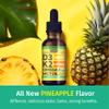 (4 Pack) Organic Vitamin D3 K2 Drops with MCT Oil Omega 3, Maximum Strength Vitamin D Liquid 5000 IU, No Fillers, Non-GMO Liquid D3 for Faster Absorption and Immune Support (Pineapple, 4 Fl Oz) view 2