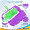 KEEPOW Mop Slippers Shoes Microfiber Floor Cleaning Tool House Mop Socks Shoe Cover Mopping Slippers Shoes Cover Soft Washable Reusable Foot Socks for Women Men Floor Cleaning Tool (5 Pairs) view 4