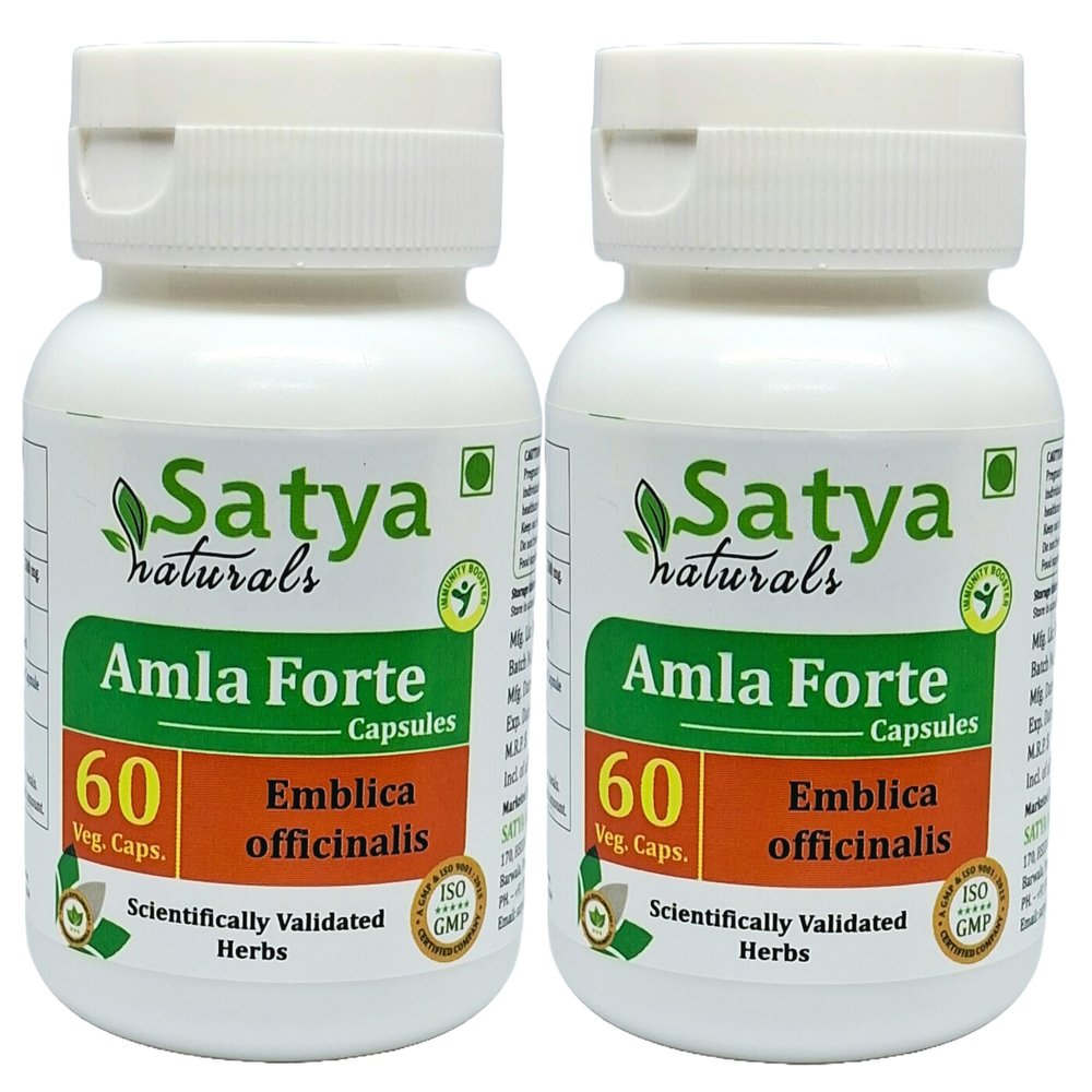 Amla Capsule 60 Capsules 500mg | Emblica Officinalis (Amalaki) Extract Capsules (Pack of 2)