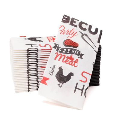 AMERICAN HOMESTEAD Paper Napkins - BBQ Disposable Linen-Like Dinner Napkins - Restaurant-Quality Table Serviettes for Weddings, Parties, and Events - 15.75" x 15.75" - 50 Count